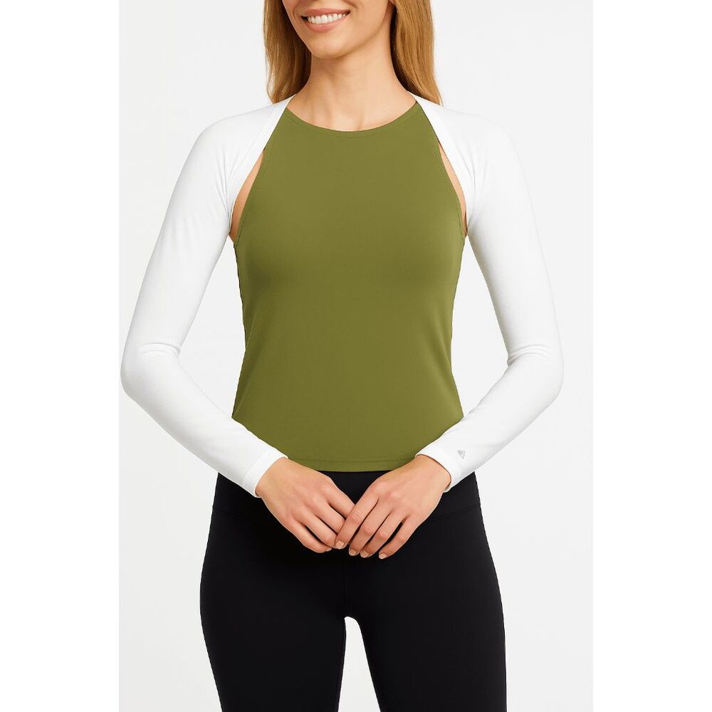 Lady Hagen UV 50+ Shoulder Sun Wraps for Arms White Spandex L/XL